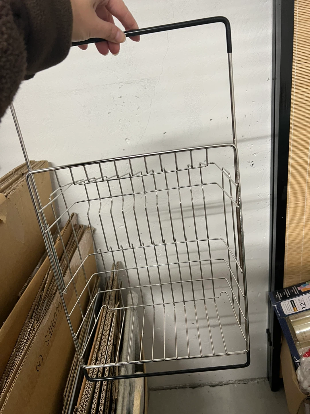 2-Tier Wire Dish Rack with Handle - photo 2