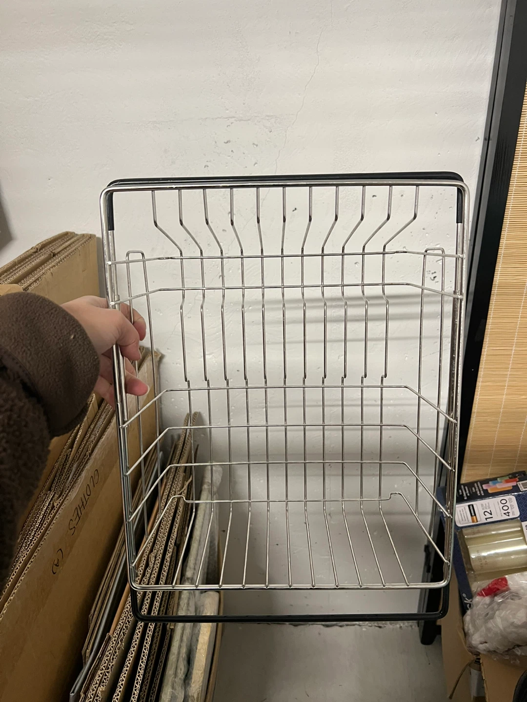2-Tier Wire Dish Rack with Handle