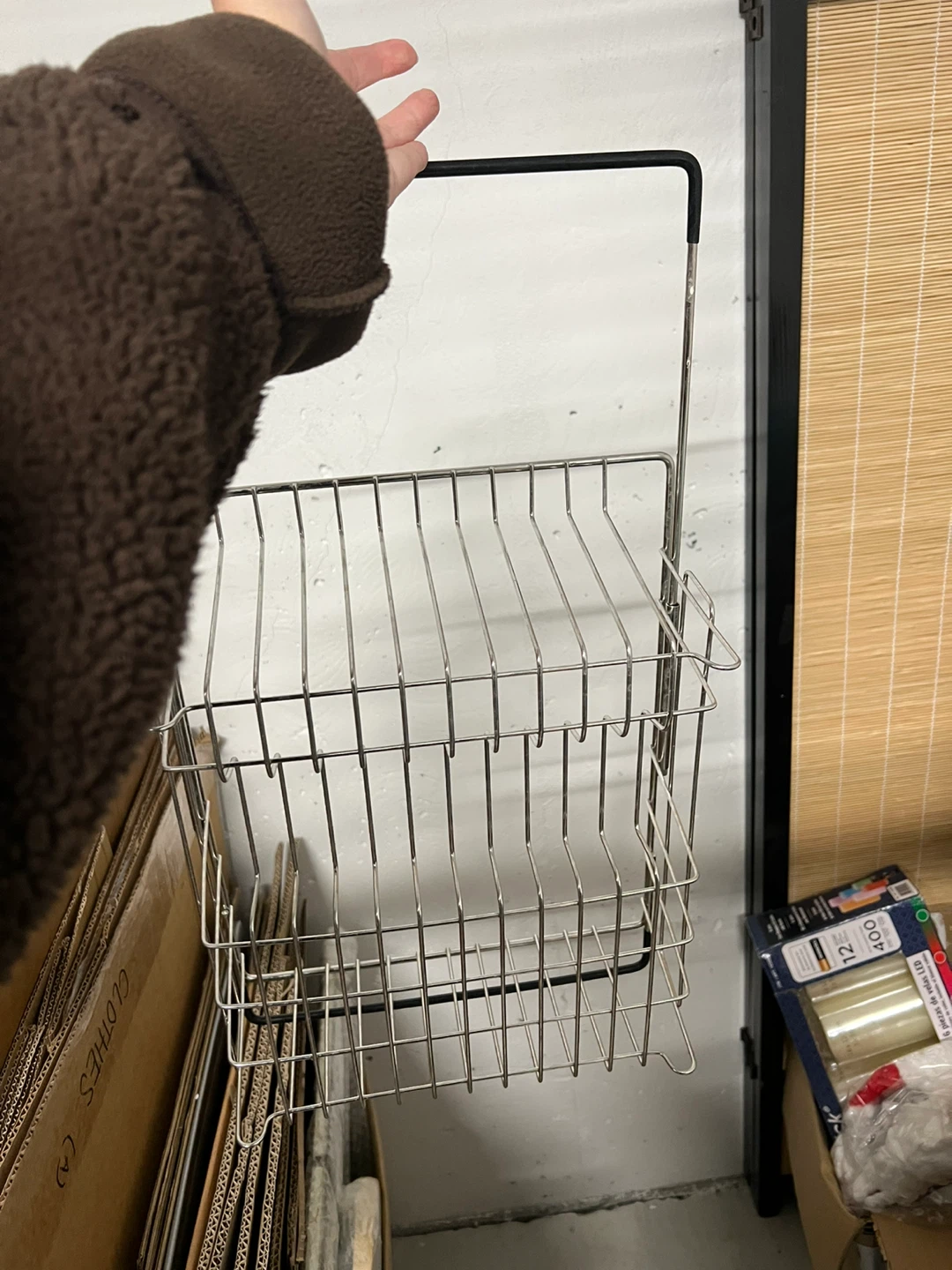 2-Tier Wire Dish Rack with Handle - photo 4