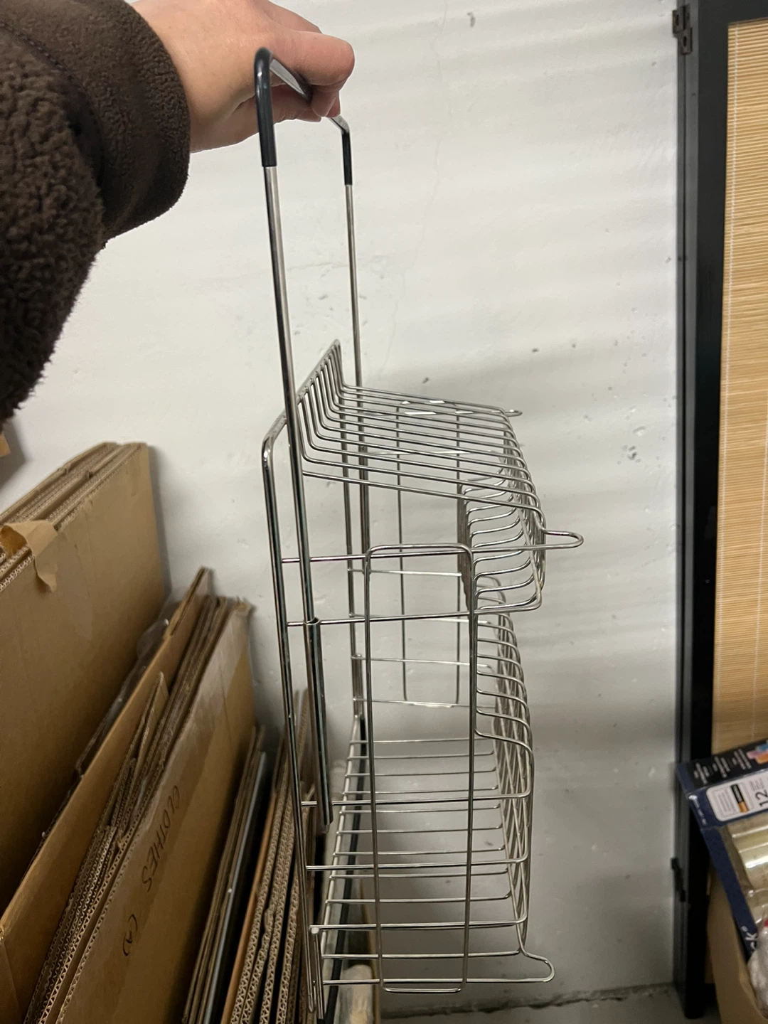 2-Tier Wire Dish Rack with Handle - photo 3