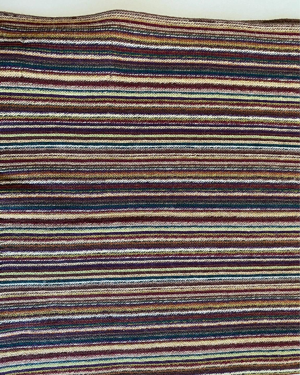 BOSS Hugo Boss Multi Colour Striped 100% Virgin Wool Scarf - photo 2
