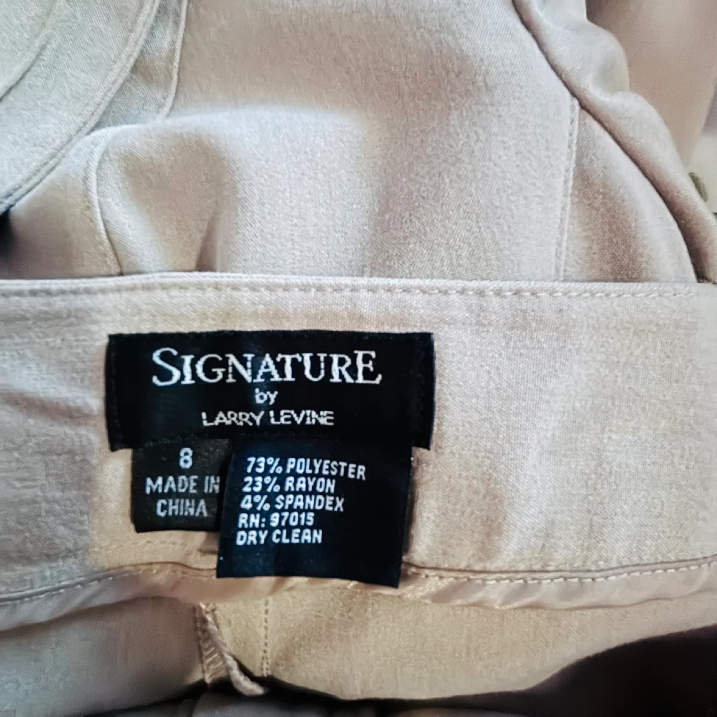 Women's Beige Pant Suit Size 8 - photo 3