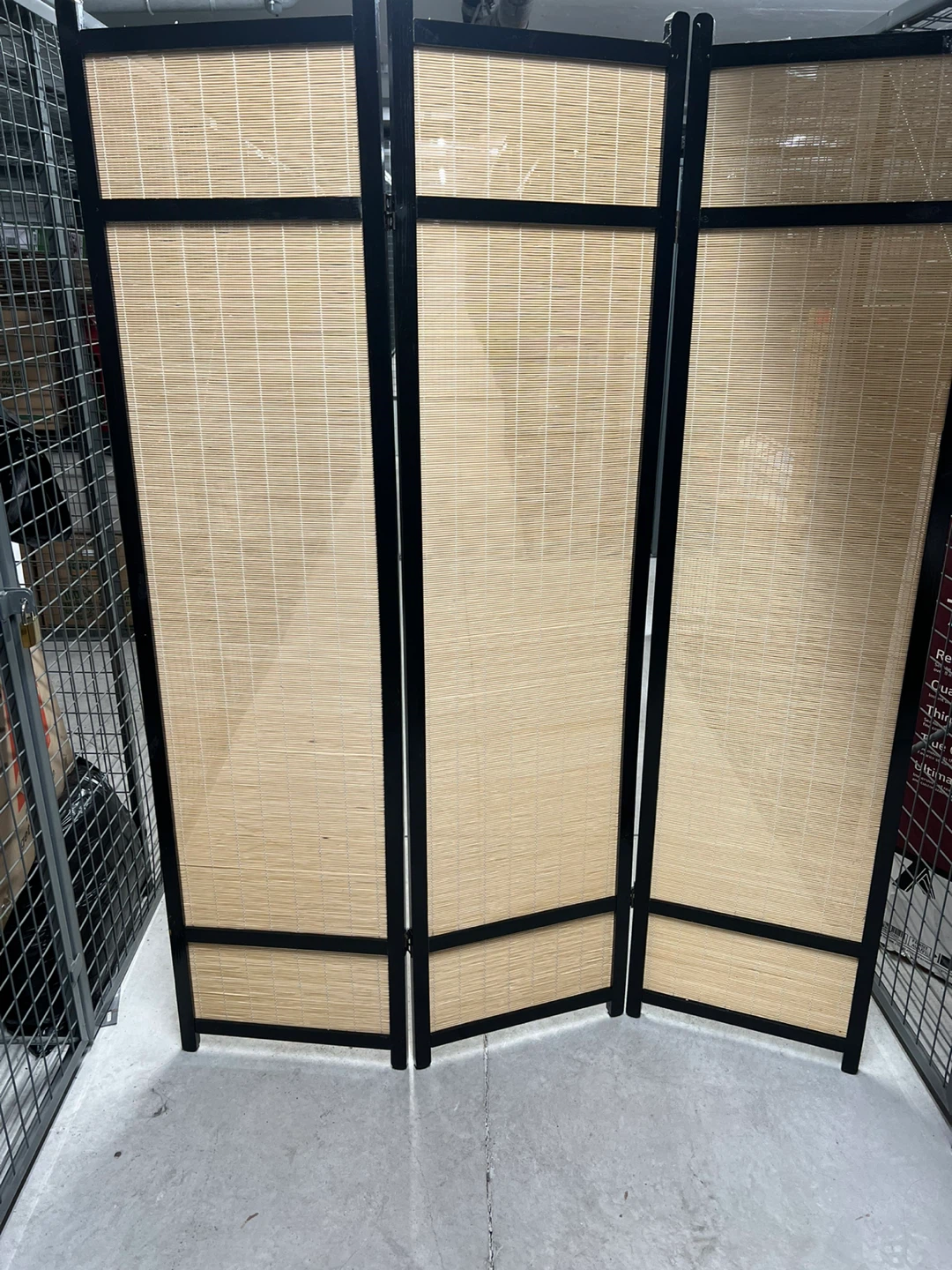 JYSK SKRIME 3-Panel Room Divider - Natural