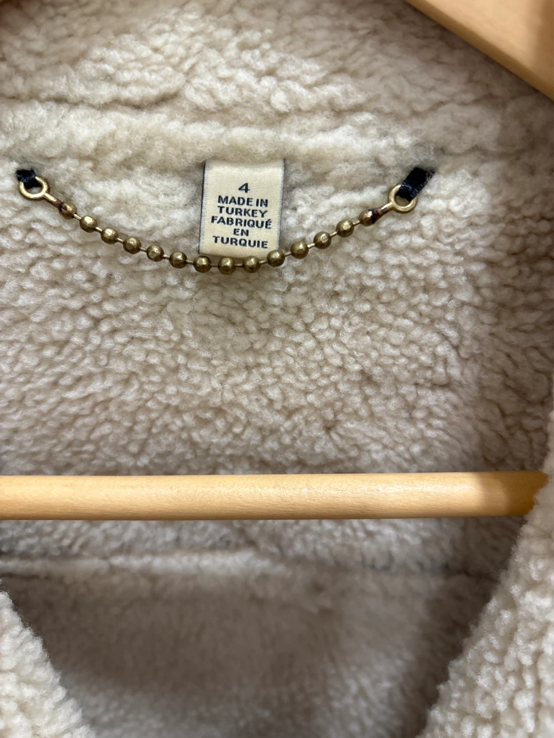 Coach DRY CLEANED Shearling Lamb Leather Jacket size 4 - photo 2