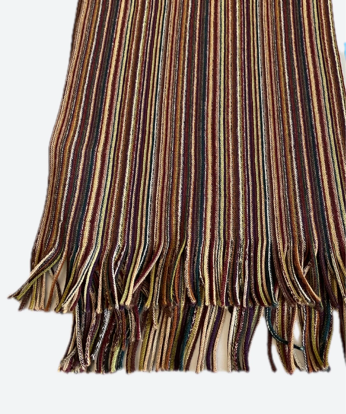 BOSS Hugo Boss Multi Colour Striped 100% Virgin Wool Scarf - photo 5