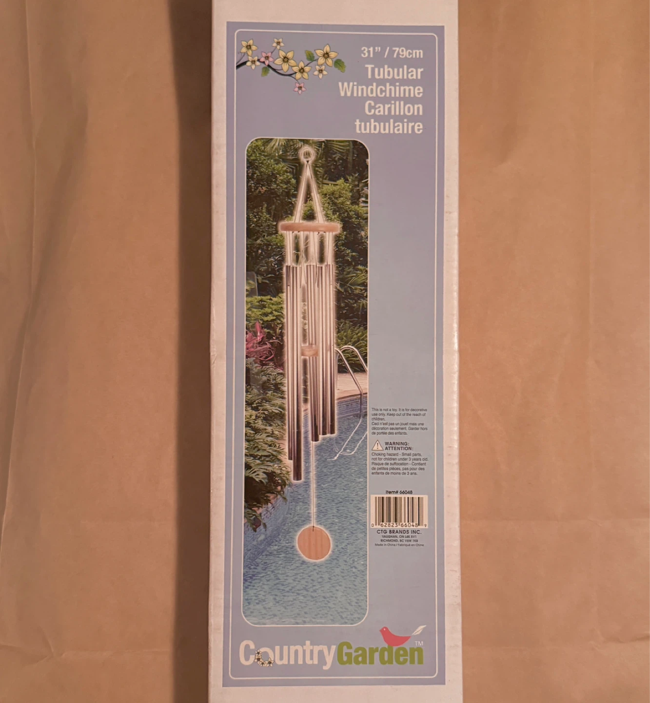 Country Garden 31" Tubular Windchime