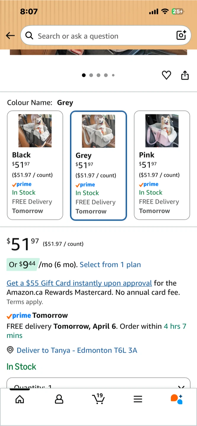 PETSFIT Dog Car Seat Booster - Grey - photo 5