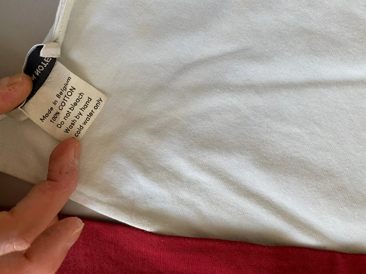 Dries Van Noten Cotton Scarf Red/Very Pale Blue White - photo 3
