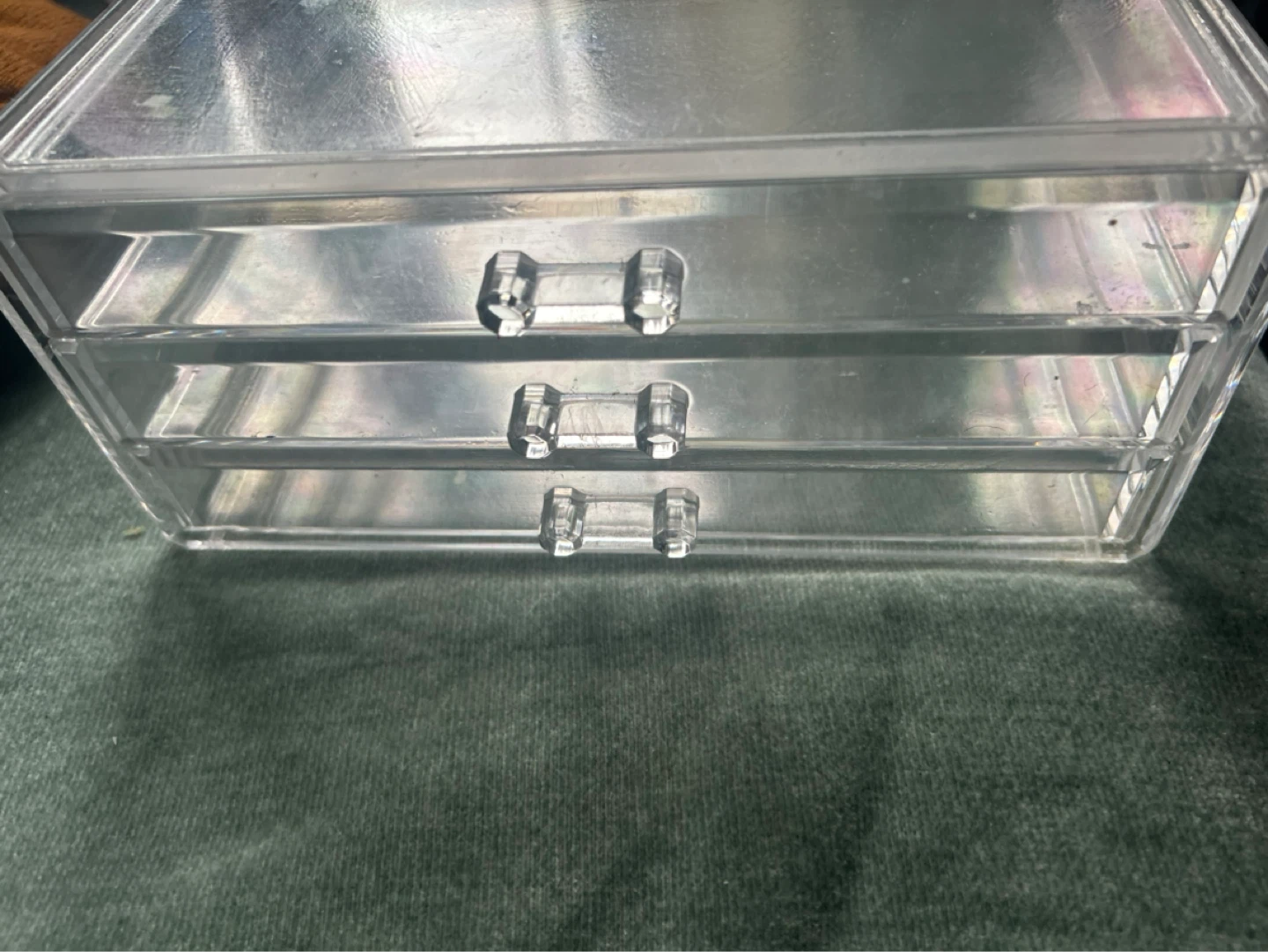 Clear Acrylic 3-Drawer Organizer