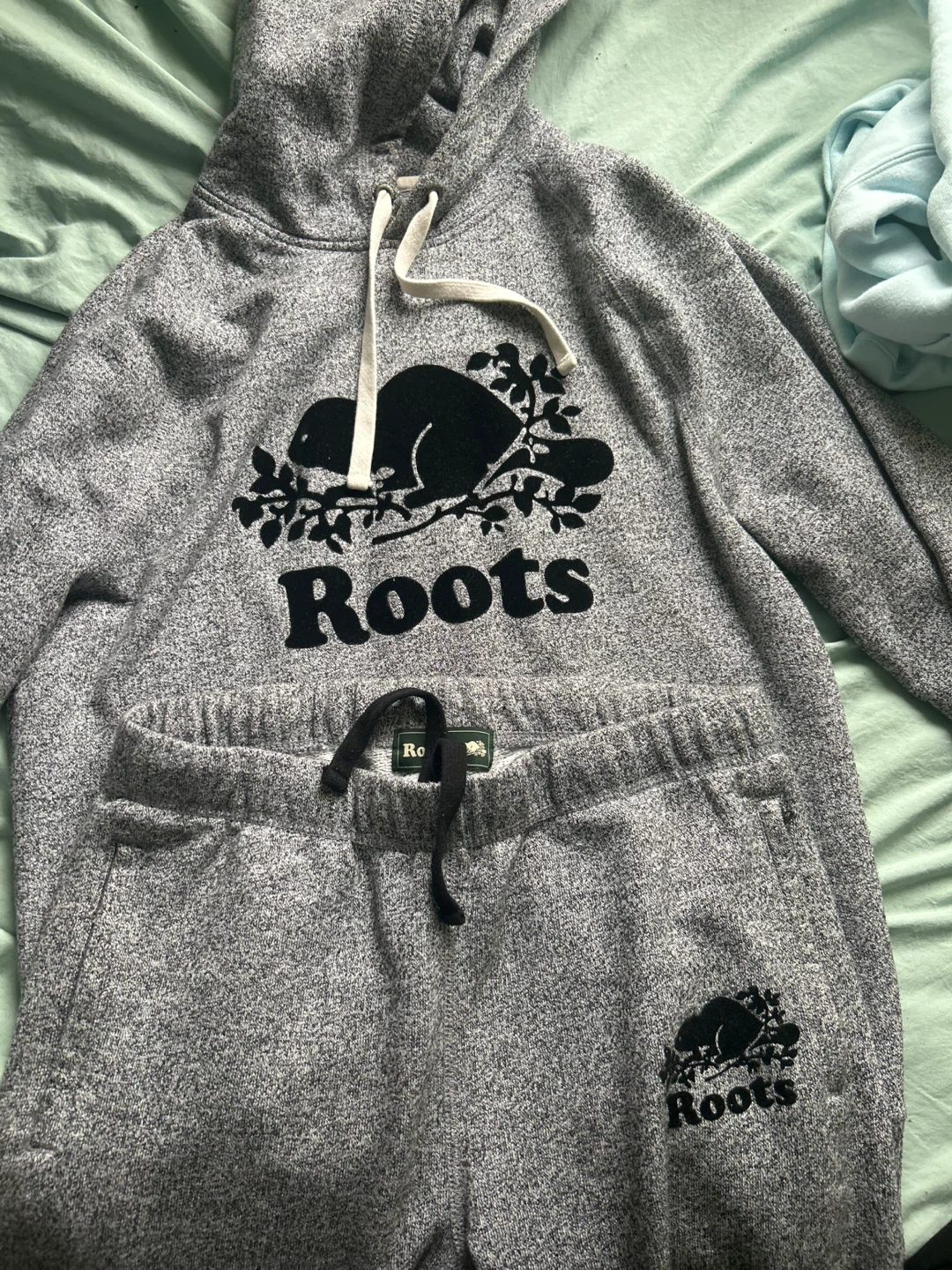 Roots Hoodie and Sweatpants Set - Grey