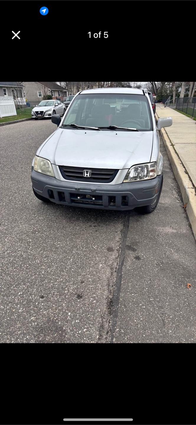 Silver Honda CR-V SUV