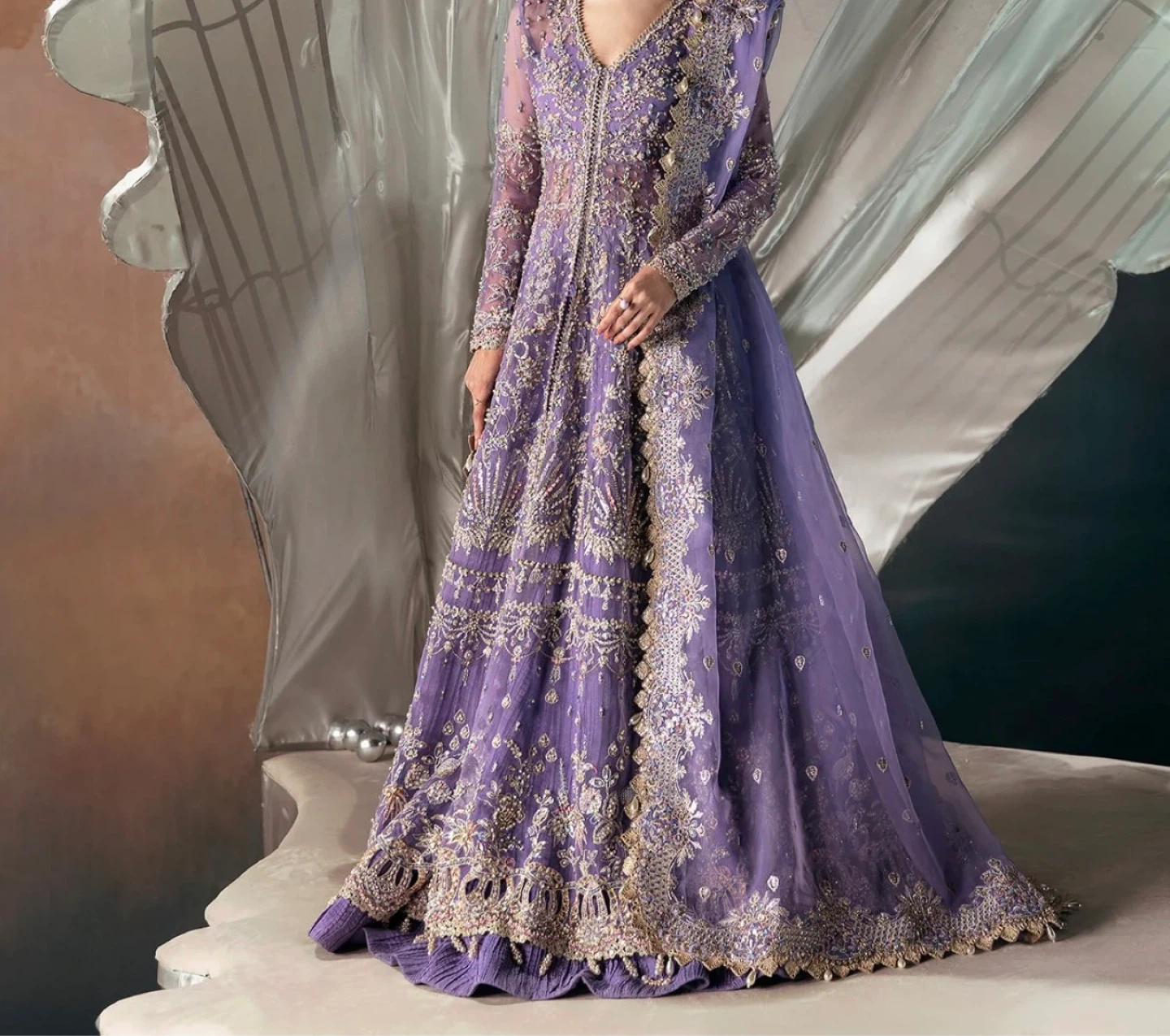Embroidered Anarkali Suit