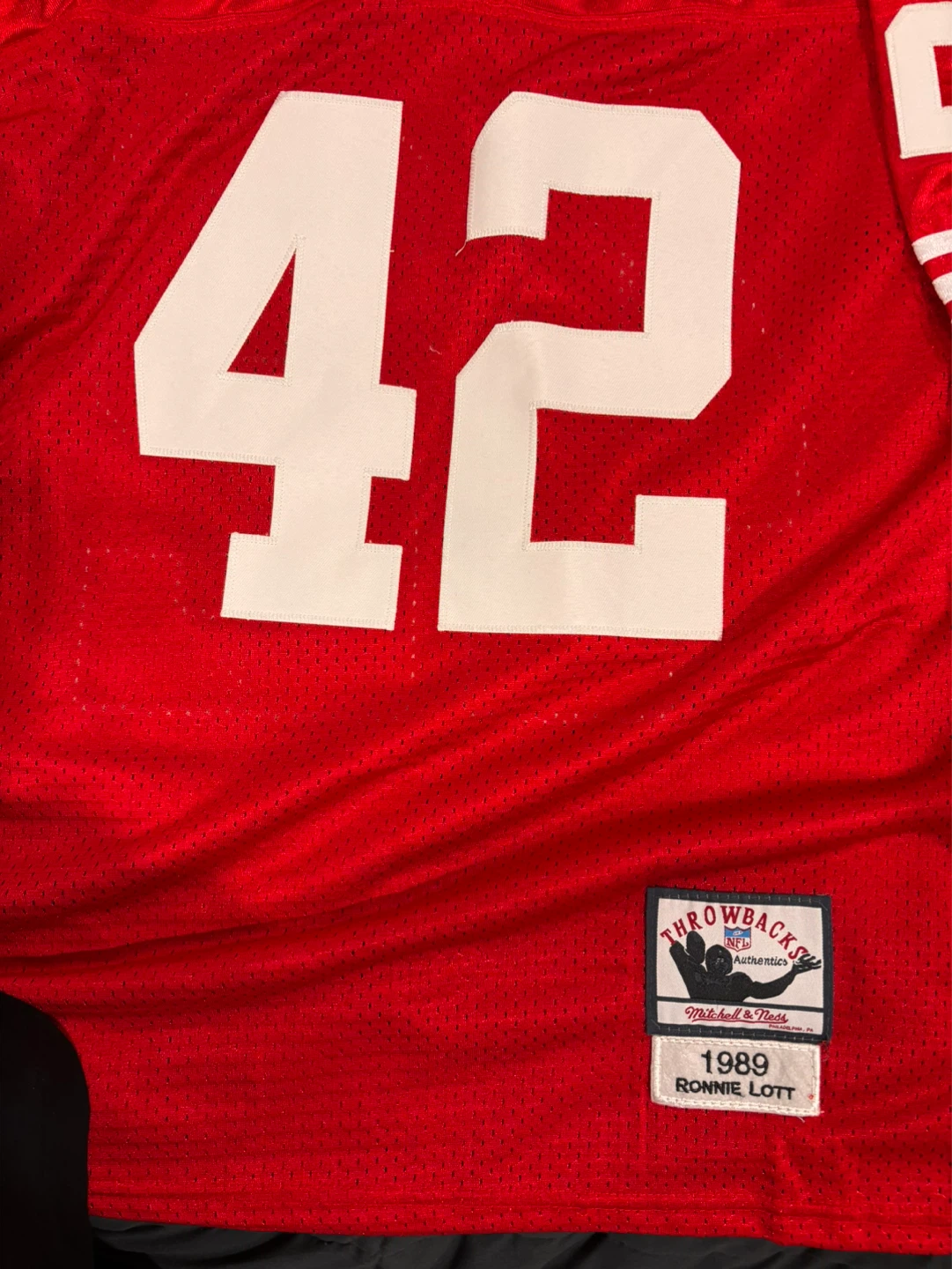 Signed Ronnie Lott 1989 Jersey! - photo 5