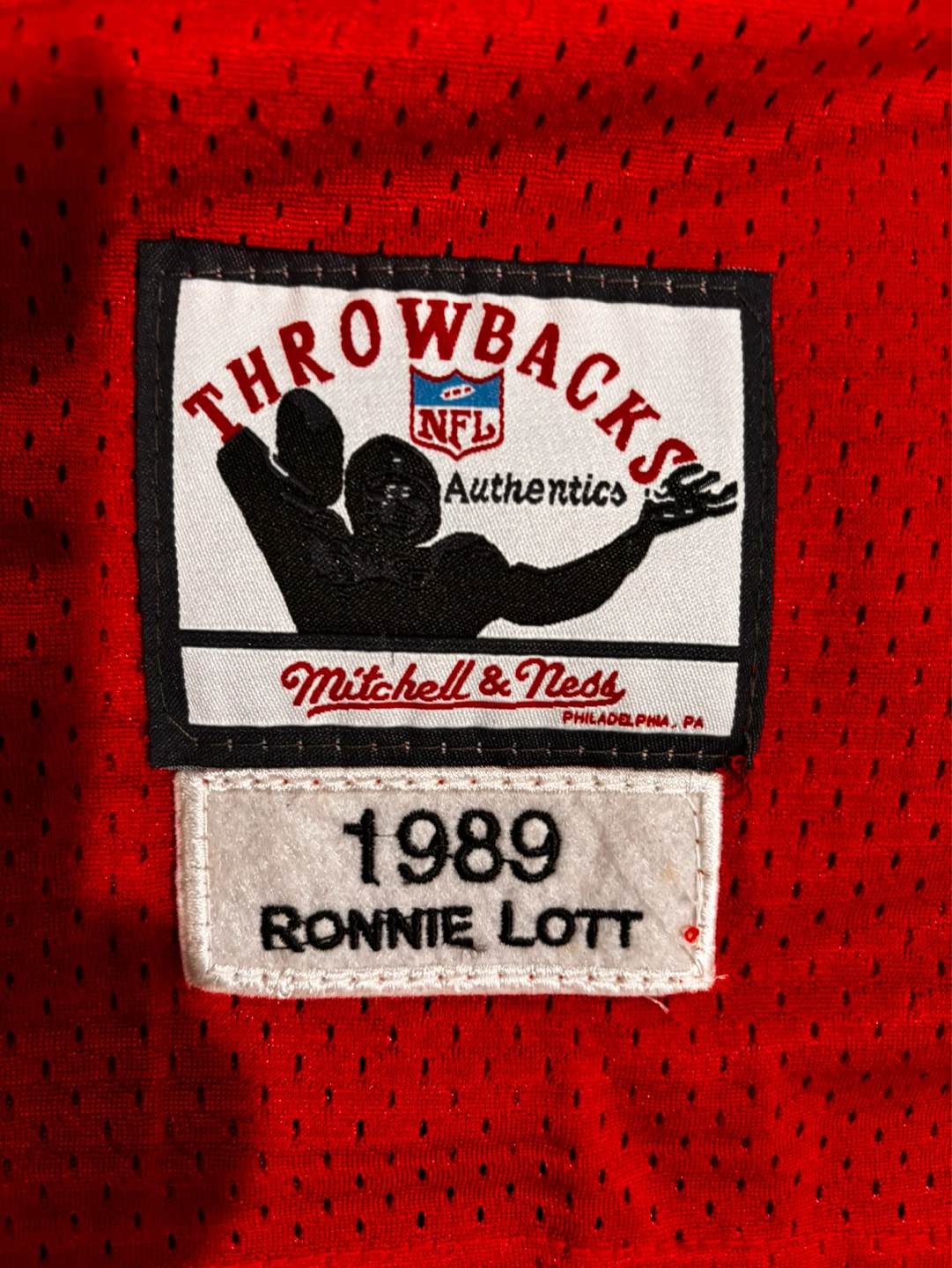 Signed Ronnie Lott 1989 Jersey! - photo 3