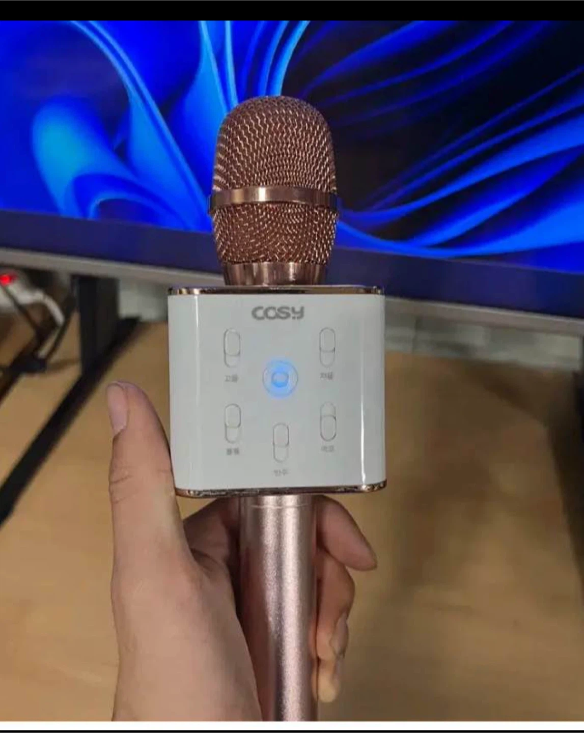 COSY Bluetooth Karaoke Microphone Speaker Rose Gold - photo 4