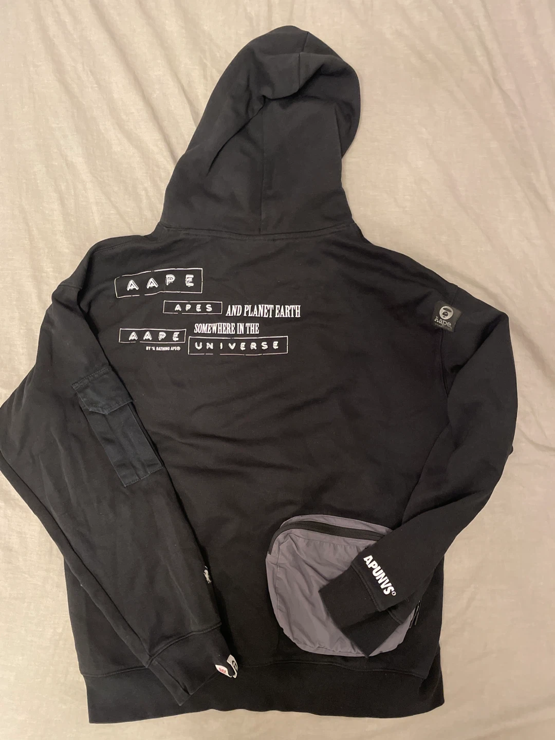 AAPE BY A BATHING APE Black Hoodie - photo 2