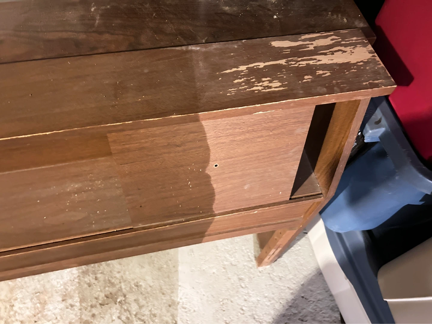 Vintage Wooden Headboard with Shelves - photo 3