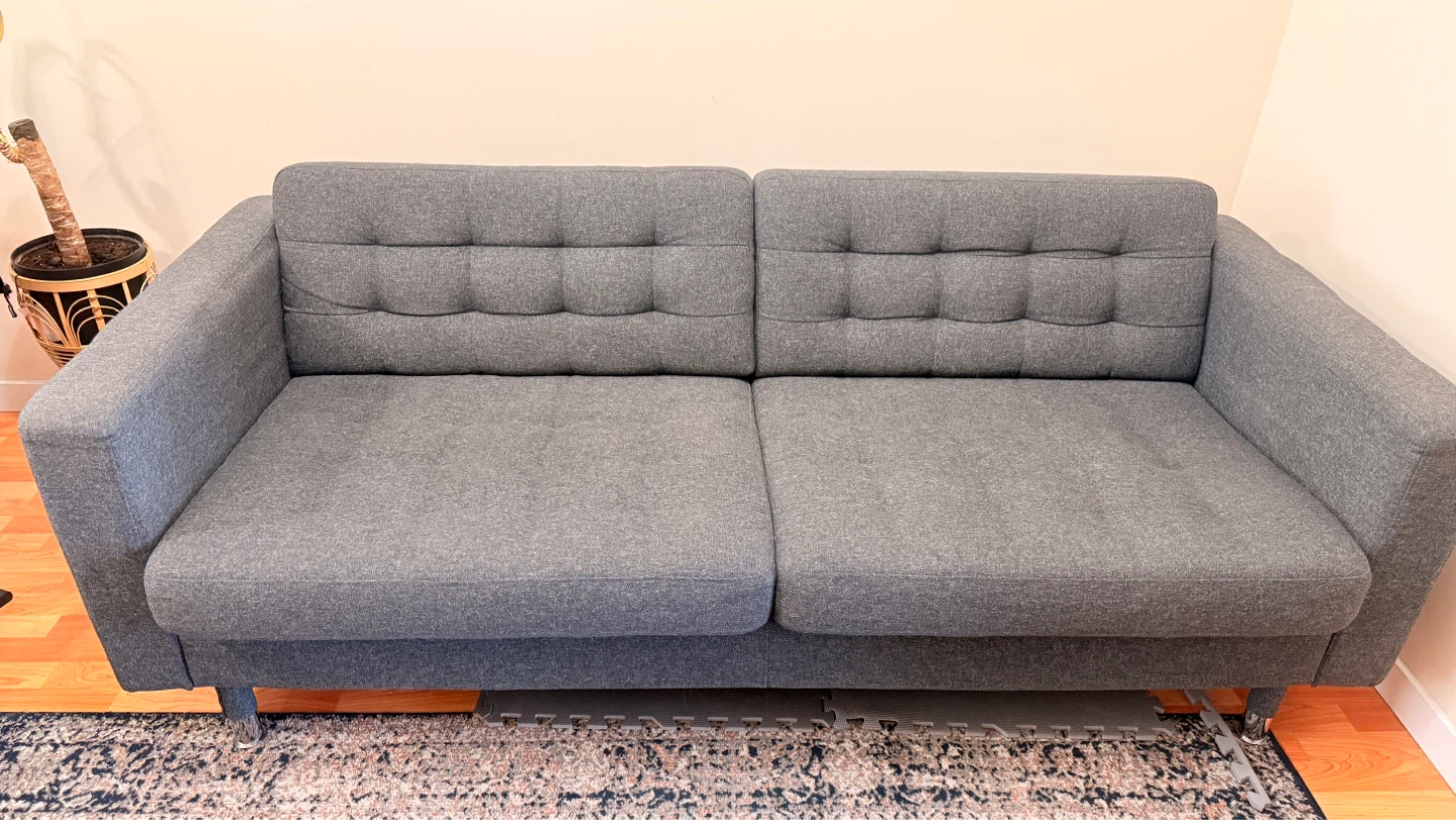 MORABO Loveseat, Gunnared dark gray/metal - photo 2