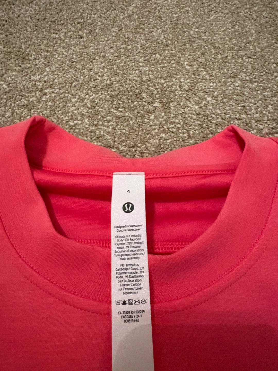 Lululemon Crew Neck Sweatshirt - Pink - Size 4 - photo 4