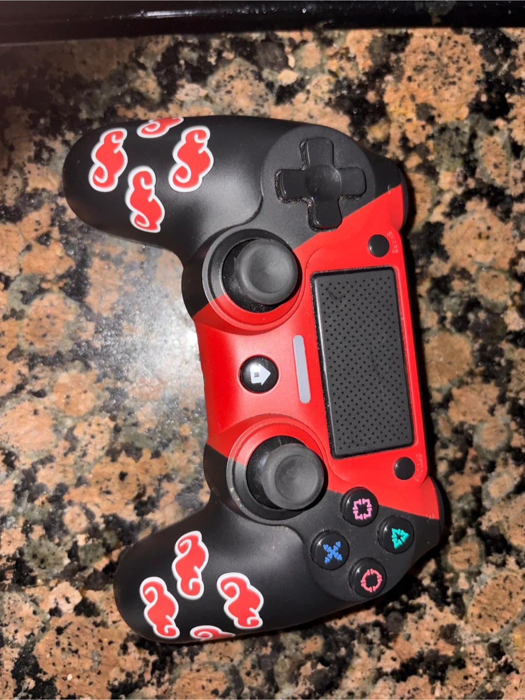 Custom Black & Red Naruto Controller for ps4