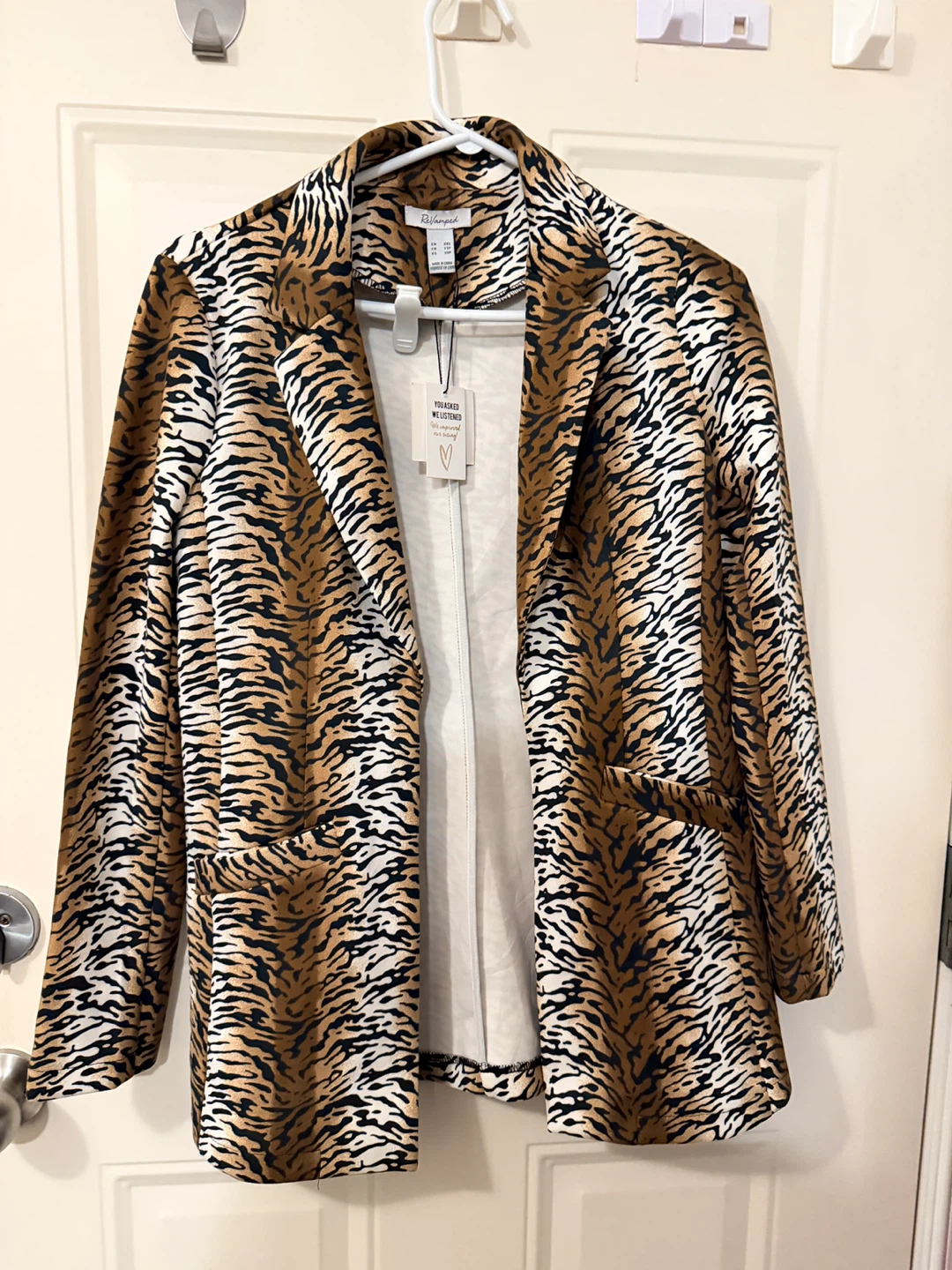 Brand new Tiger Print Blazer size S/M