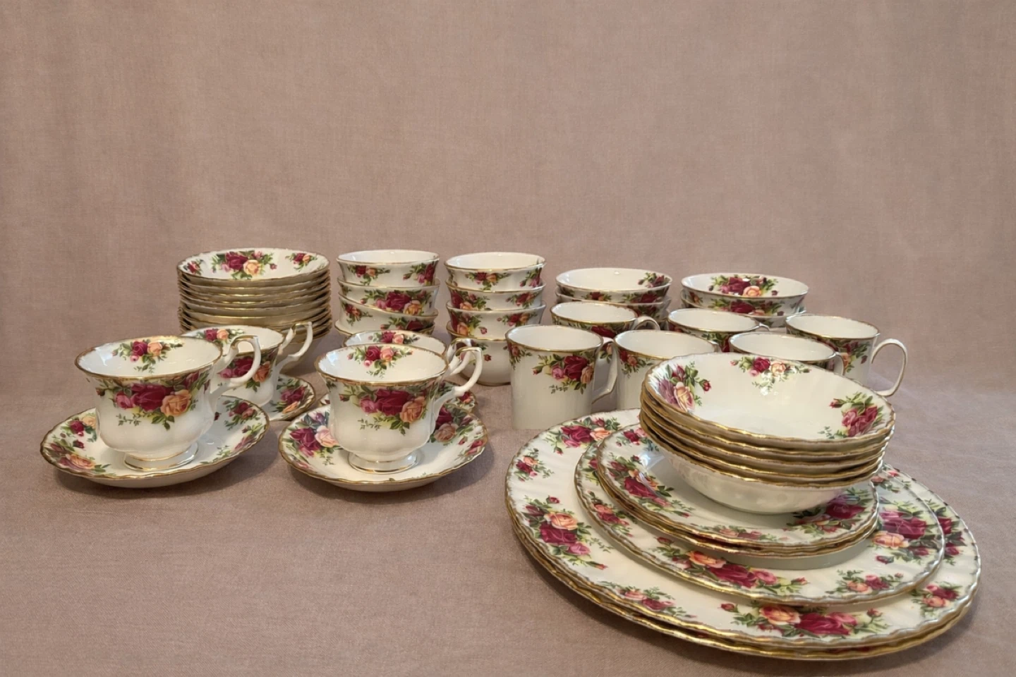 Royal Albert Old Country Roses Bone China Tea Set