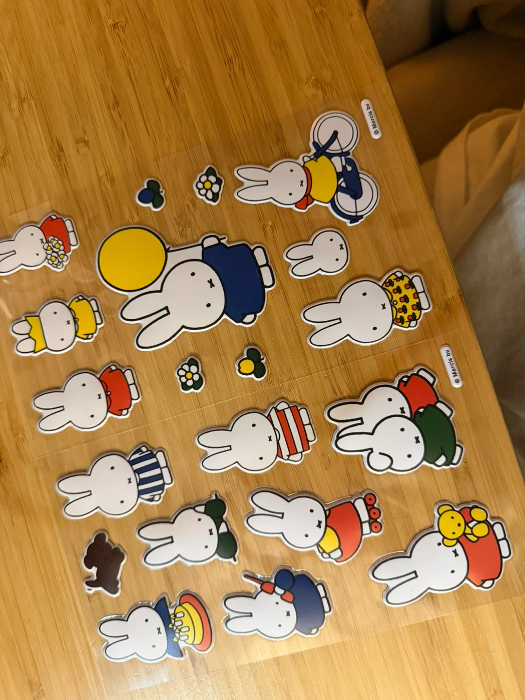 2 Miffy Puffy Stickers
