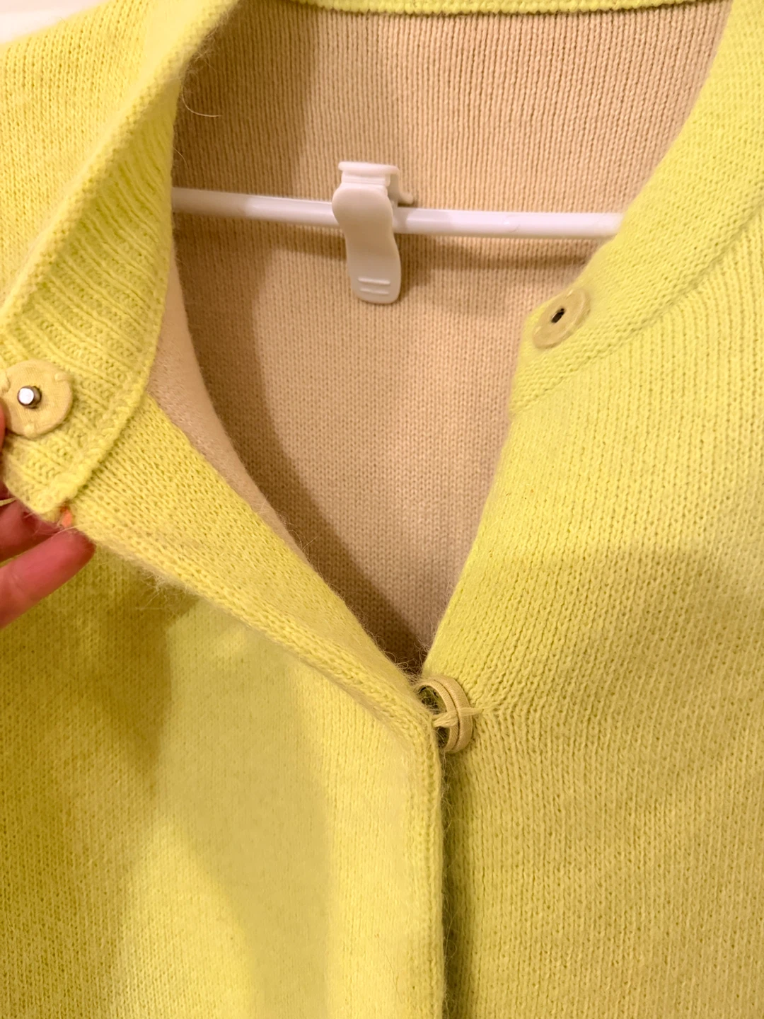 Women's Bright Yellow Knit Cardigan Sweater - photo 2