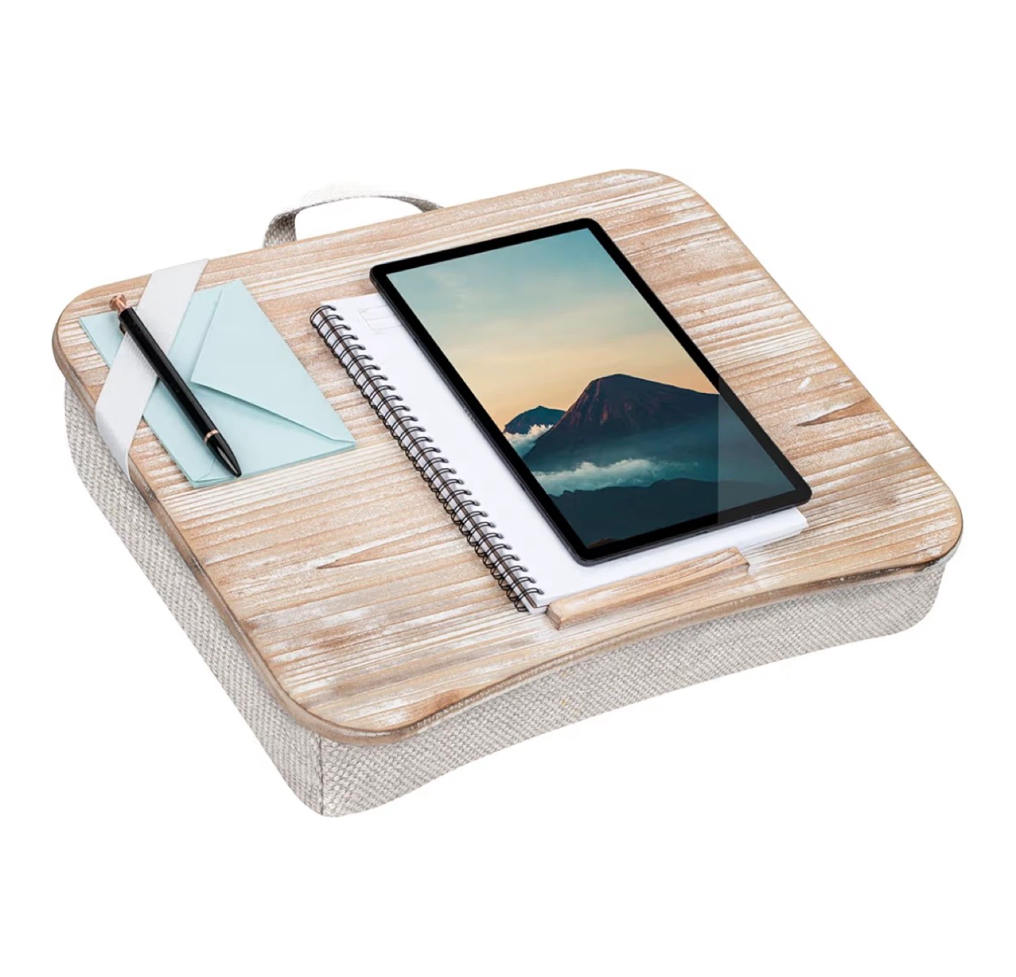 Wooden Lap Desk with Cushion