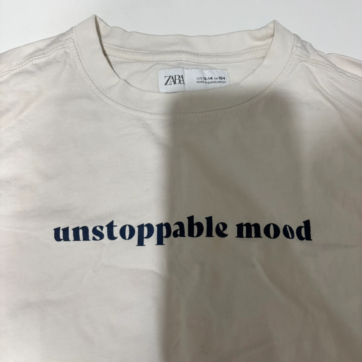 Zara Long Sleeve "Unstoppable Mood" T-Shirt Size 13-14 - photo 2