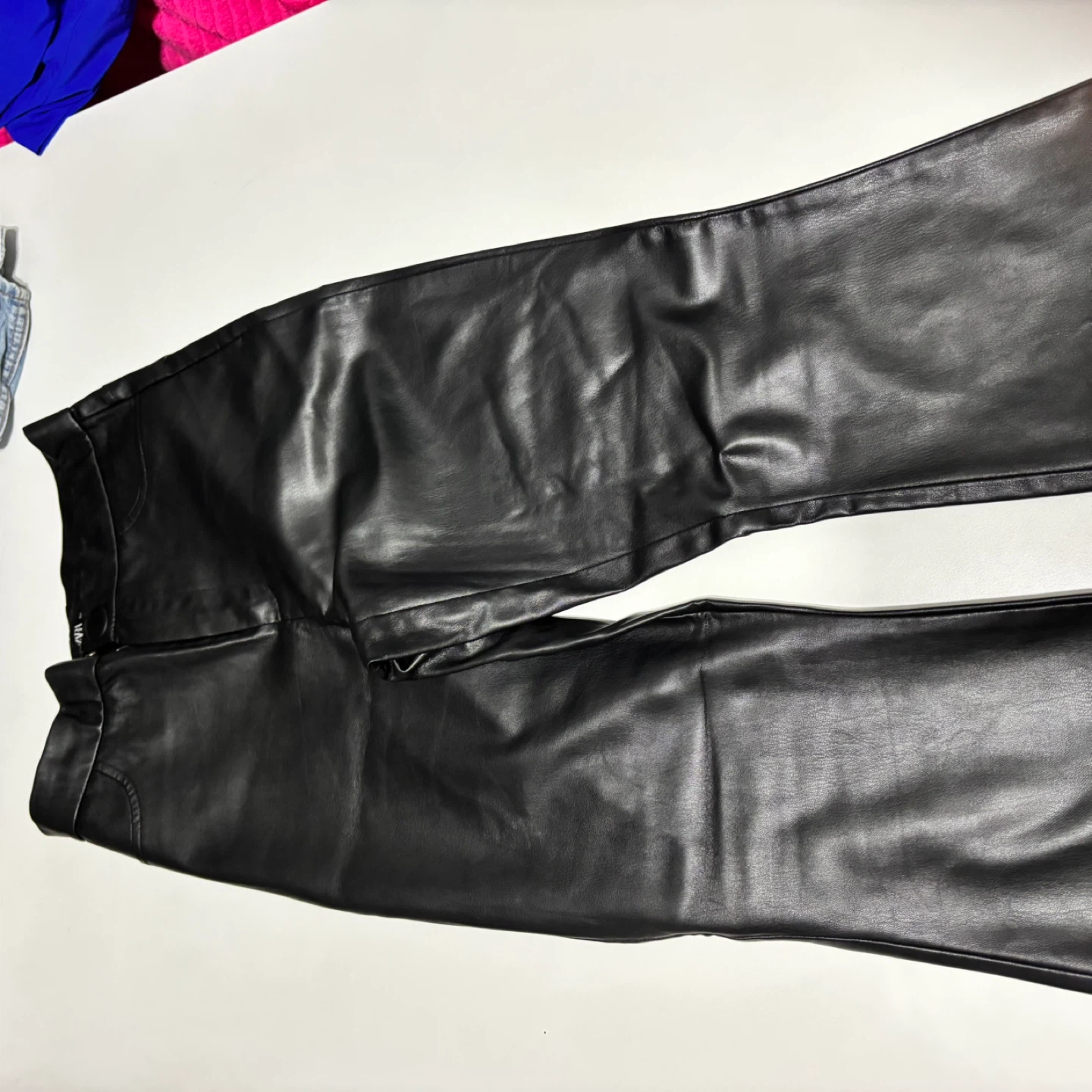 ZARA Faux Leather Pants Black EUR M/US 28