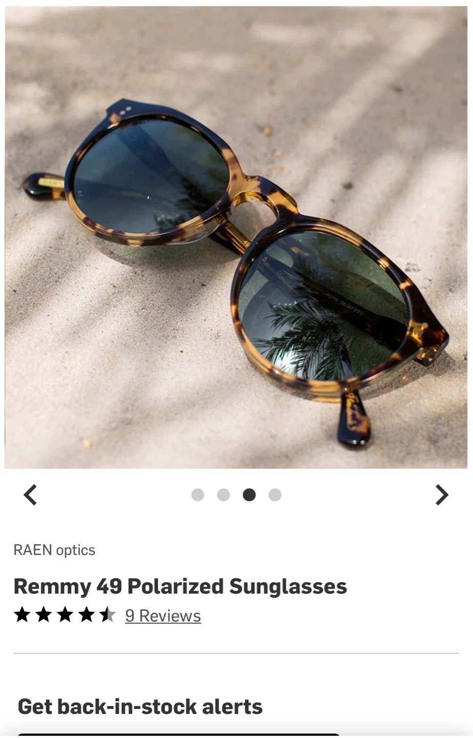 RAEN Remmy Polarized Sunglasses - Tortoise - photo 2