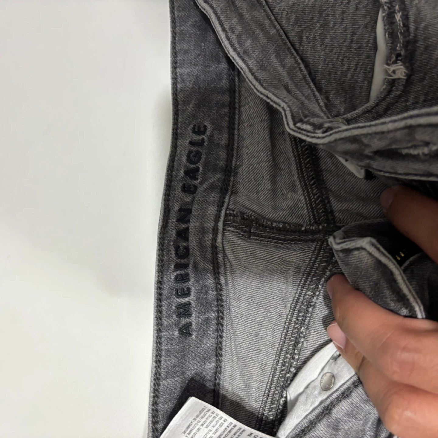American Eagle Grey Ripped Jeans - Size 4 - photo 3