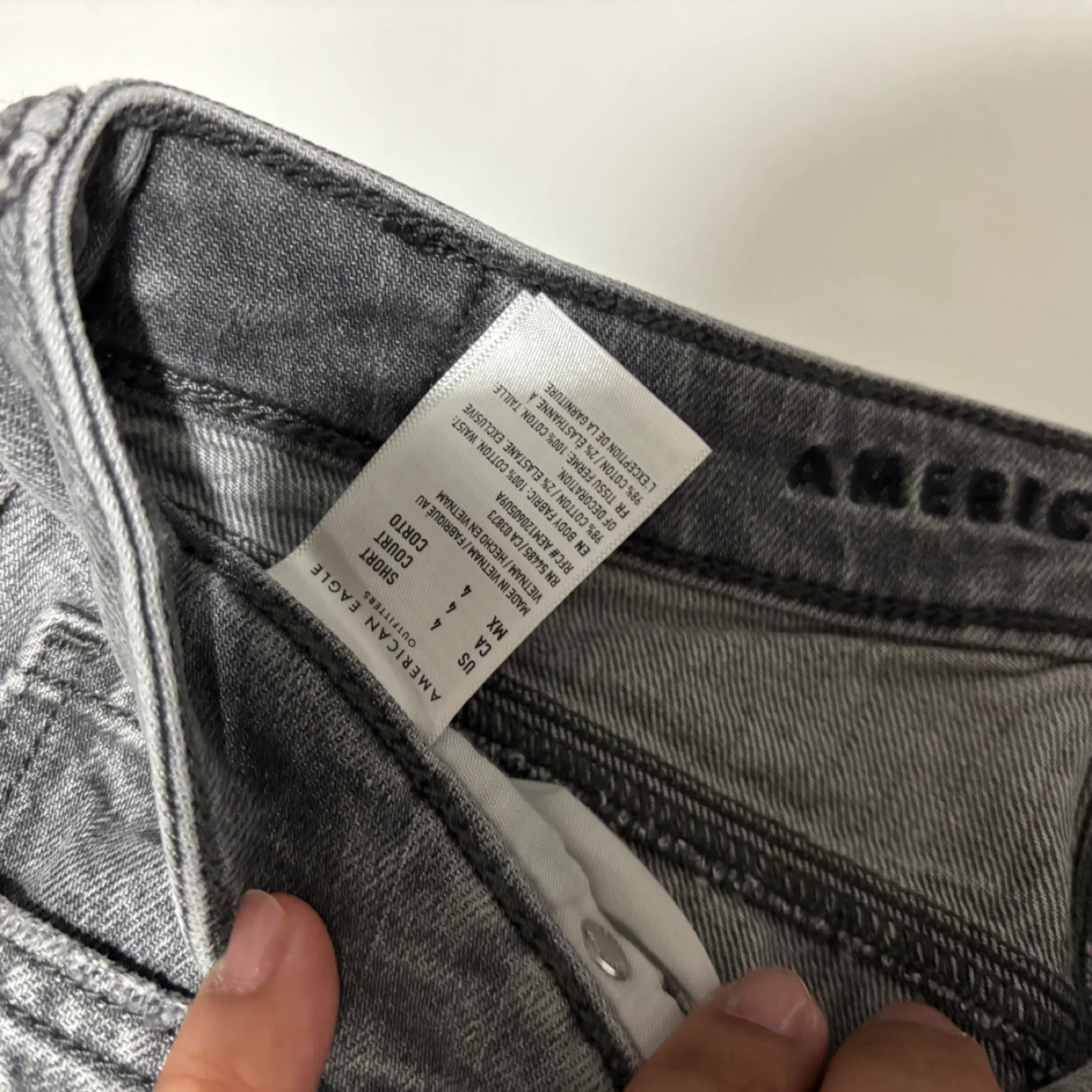 American Eagle Grey Ripped Jeans - Size 4 - photo 4