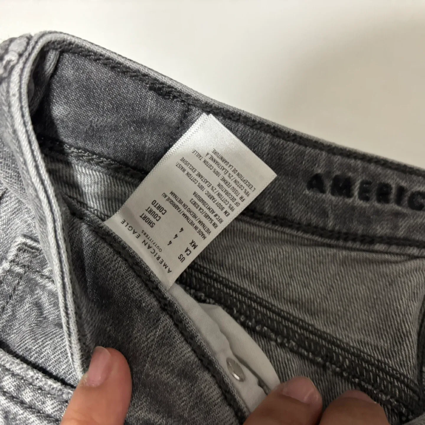 American Eagle Grey Ripped Jeans - Size 4 - photo 4