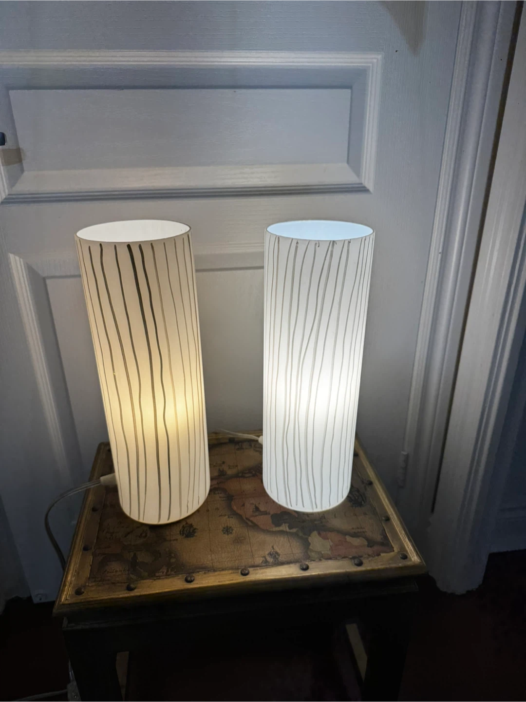 Set of 2 Cylinder Table Lamps