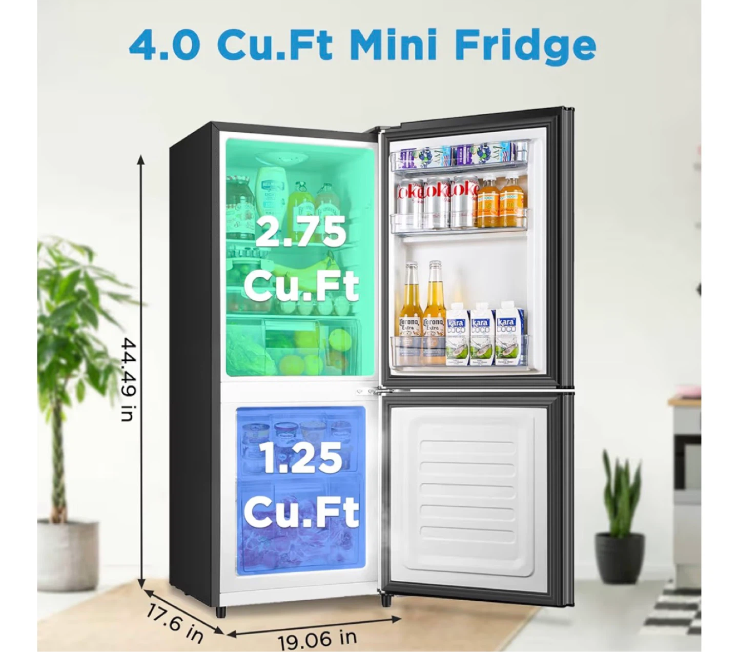 Compact Mini Fridge - Black - photo 3