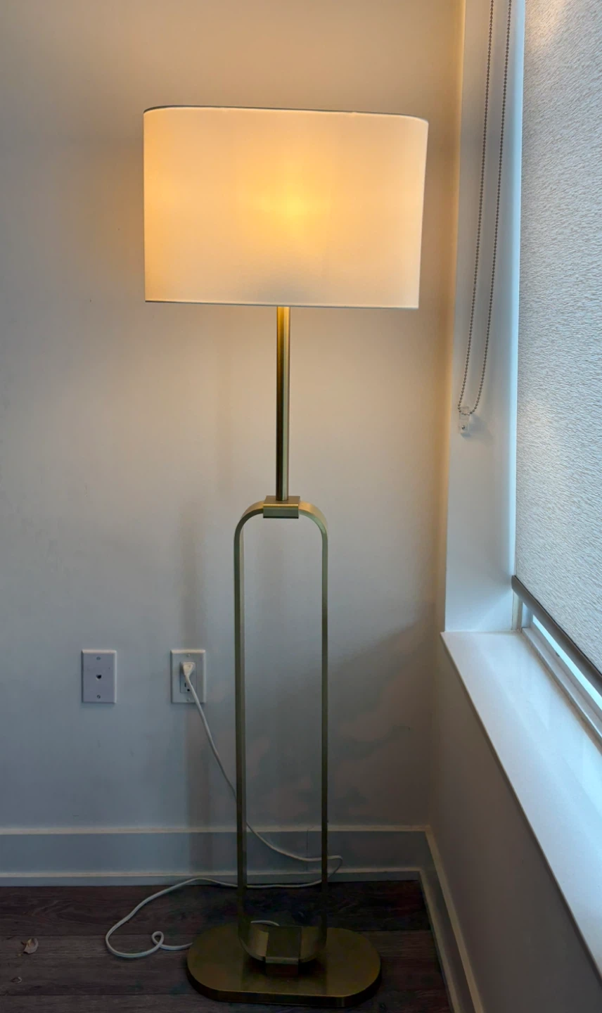 UPPVIND Floor Lamp - Brass Plated/White, 150 cm (59 ") - photo 2