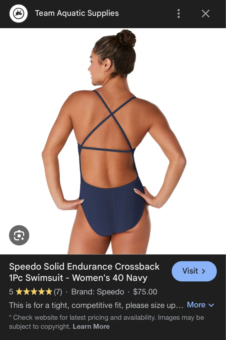 2 Speedo Endurance Crossback Swimsuits NWT