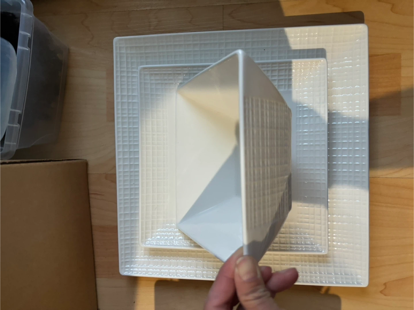 White Square Plates and Mugs Set - photo 5