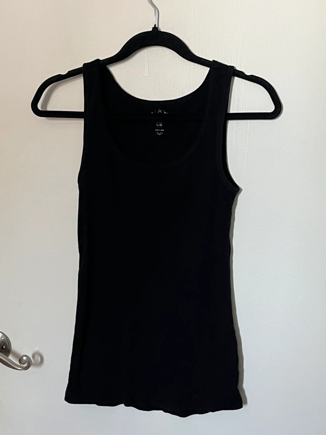 Vintage 100% Cotton Black Tank Top | Women