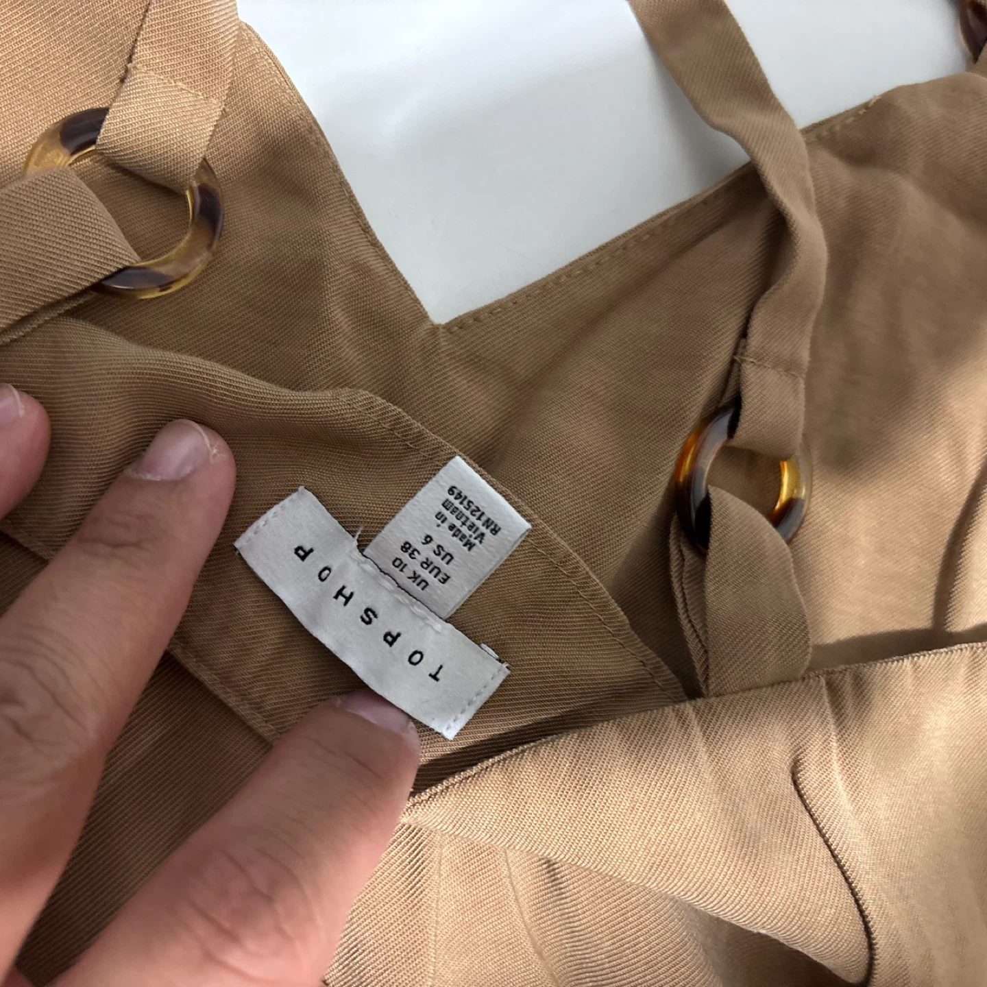 Topshop Tan Camisole Top - UK 10 - photo 2