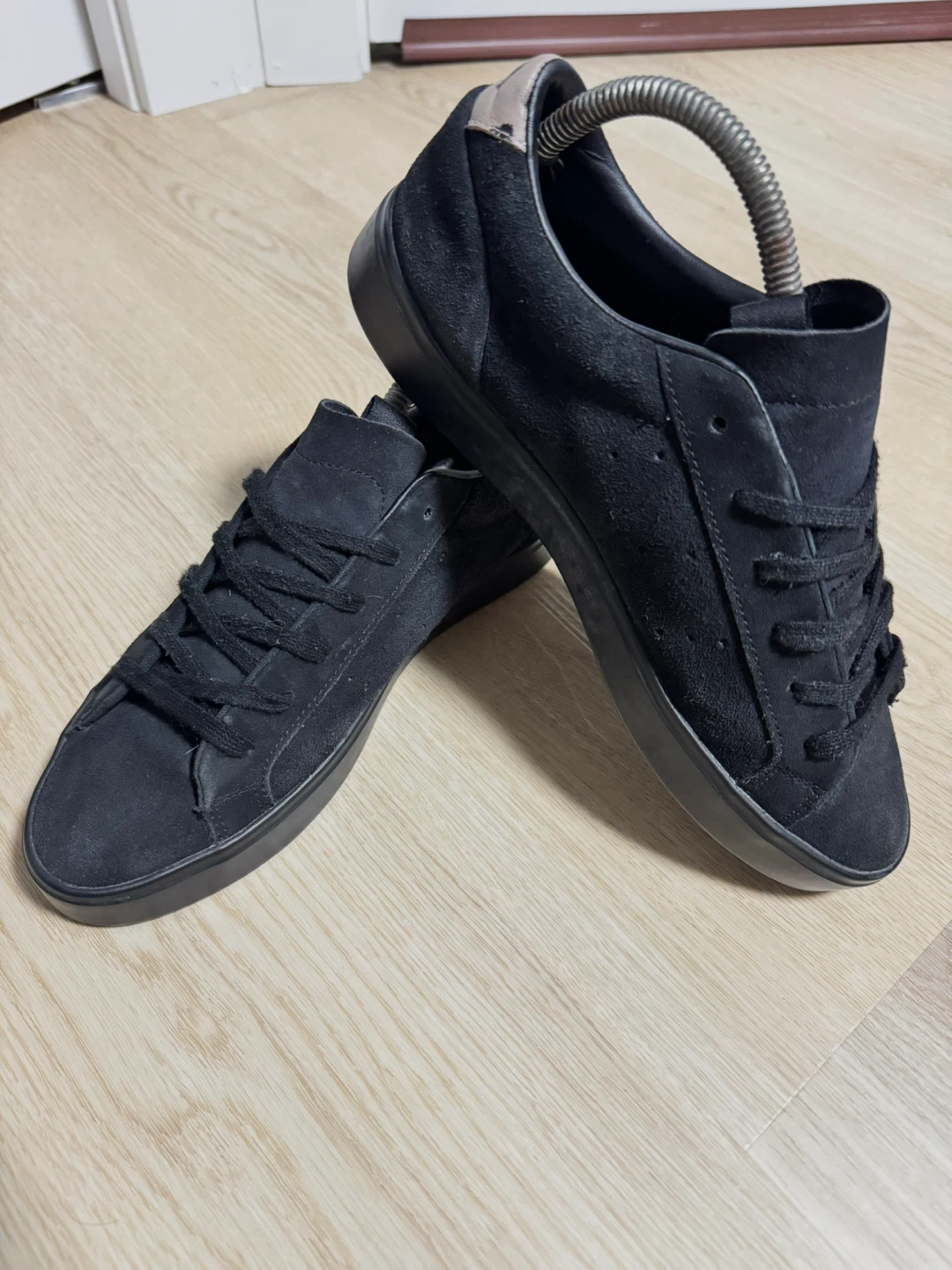 Adidas Sleek Suede Sneakers - Black - photo 4
