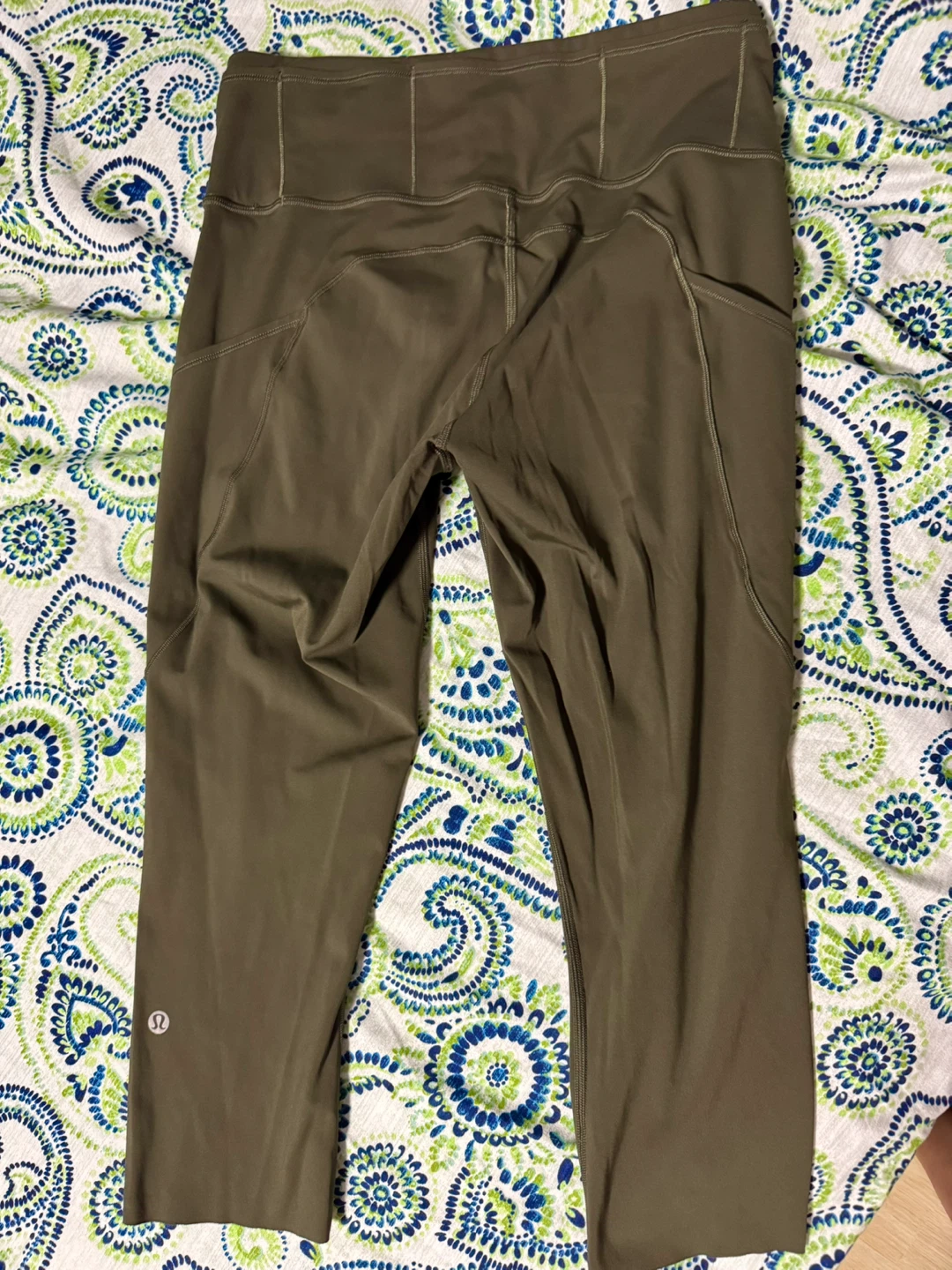 Lululemon Align High-Rise Crop Leggings Olive Green