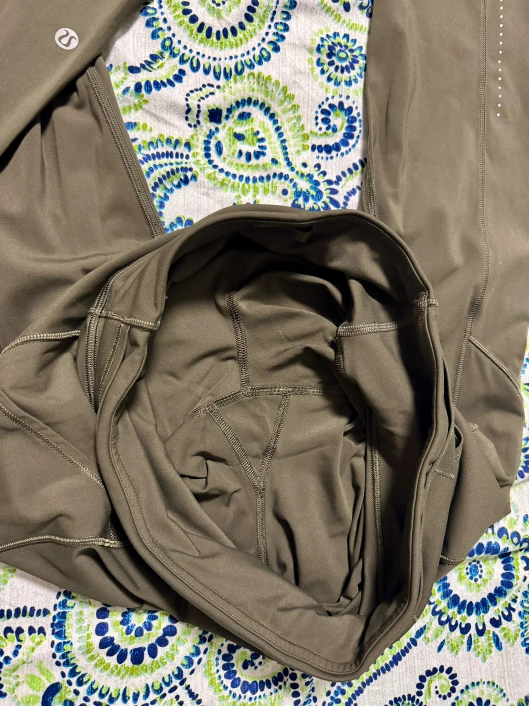 Lululemon Align High-Rise Crop Leggings Olive Green - photo 4