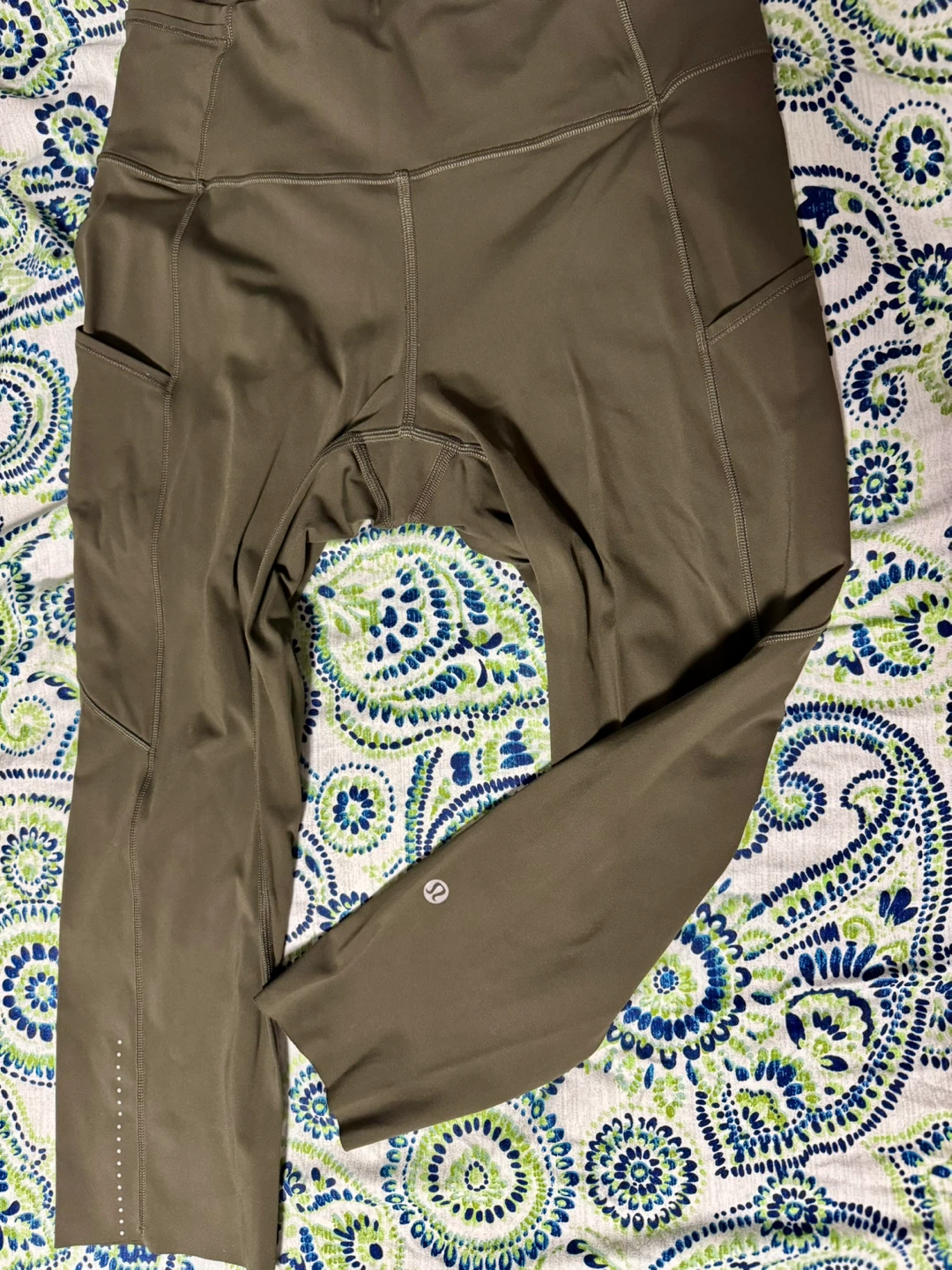 Lululemon Align High-Rise Crop Leggings Olive Green - photo 2