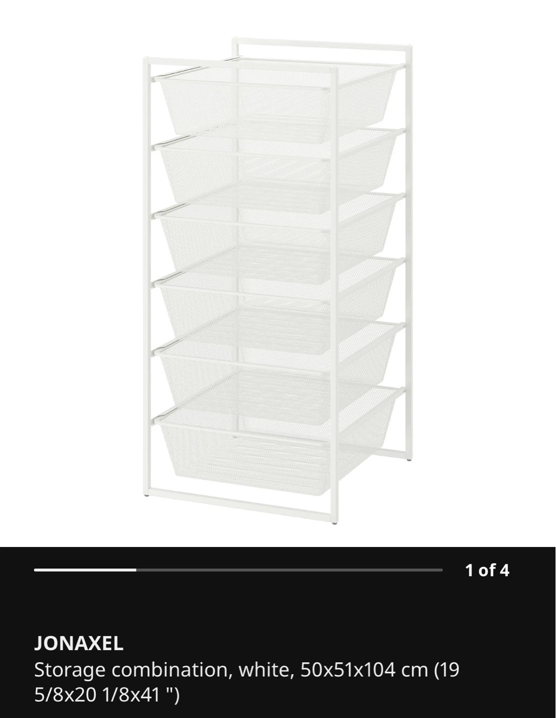 IKEA JONAXEL Storage - White