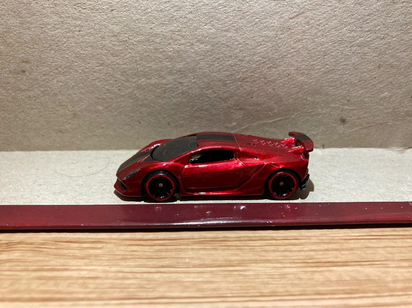 Hot Wheels Loose / Lamborghini Sesto Elemento / Red - photo 3