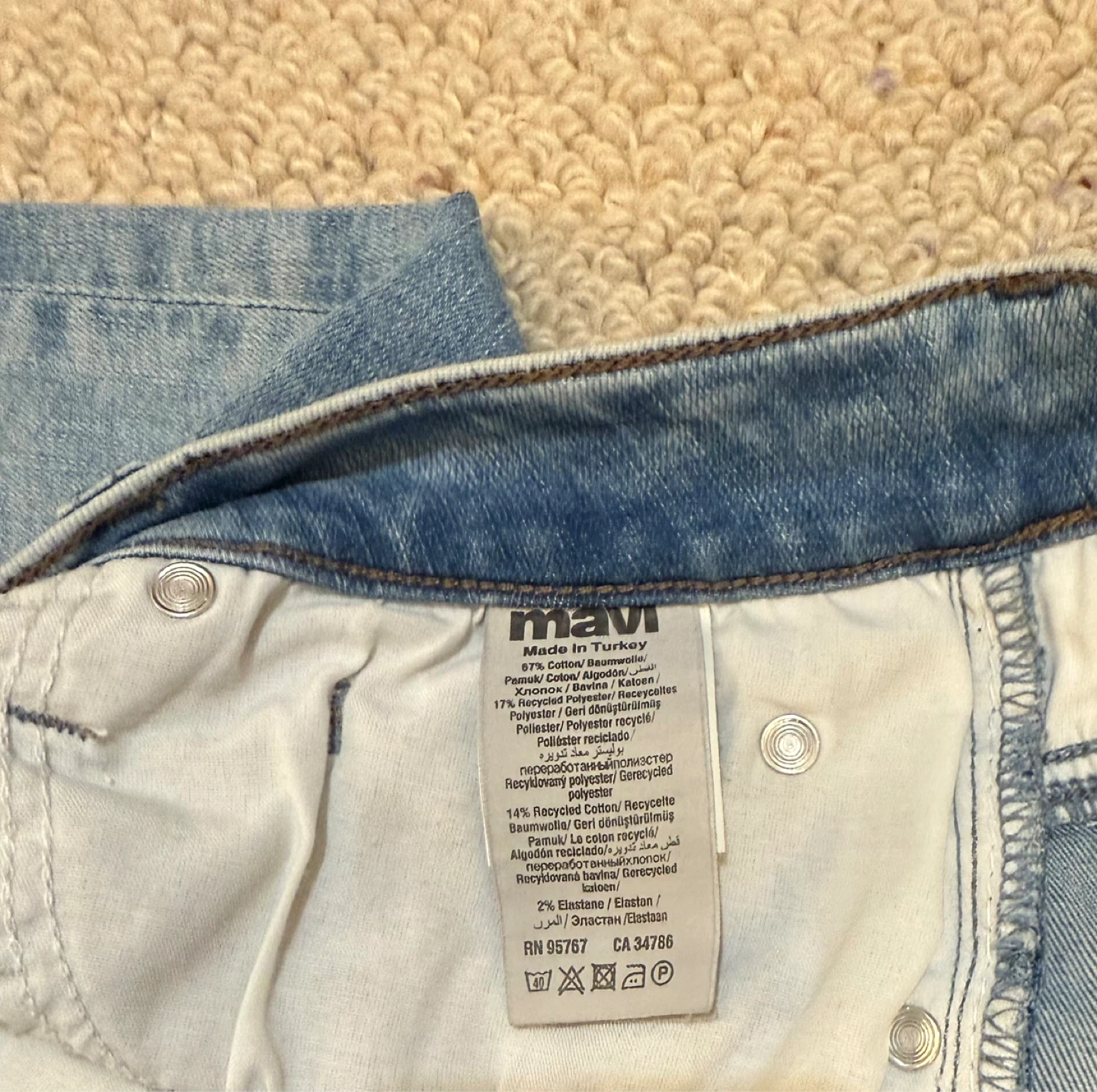 Mavi Light Wash Denim Jeans - photo 3