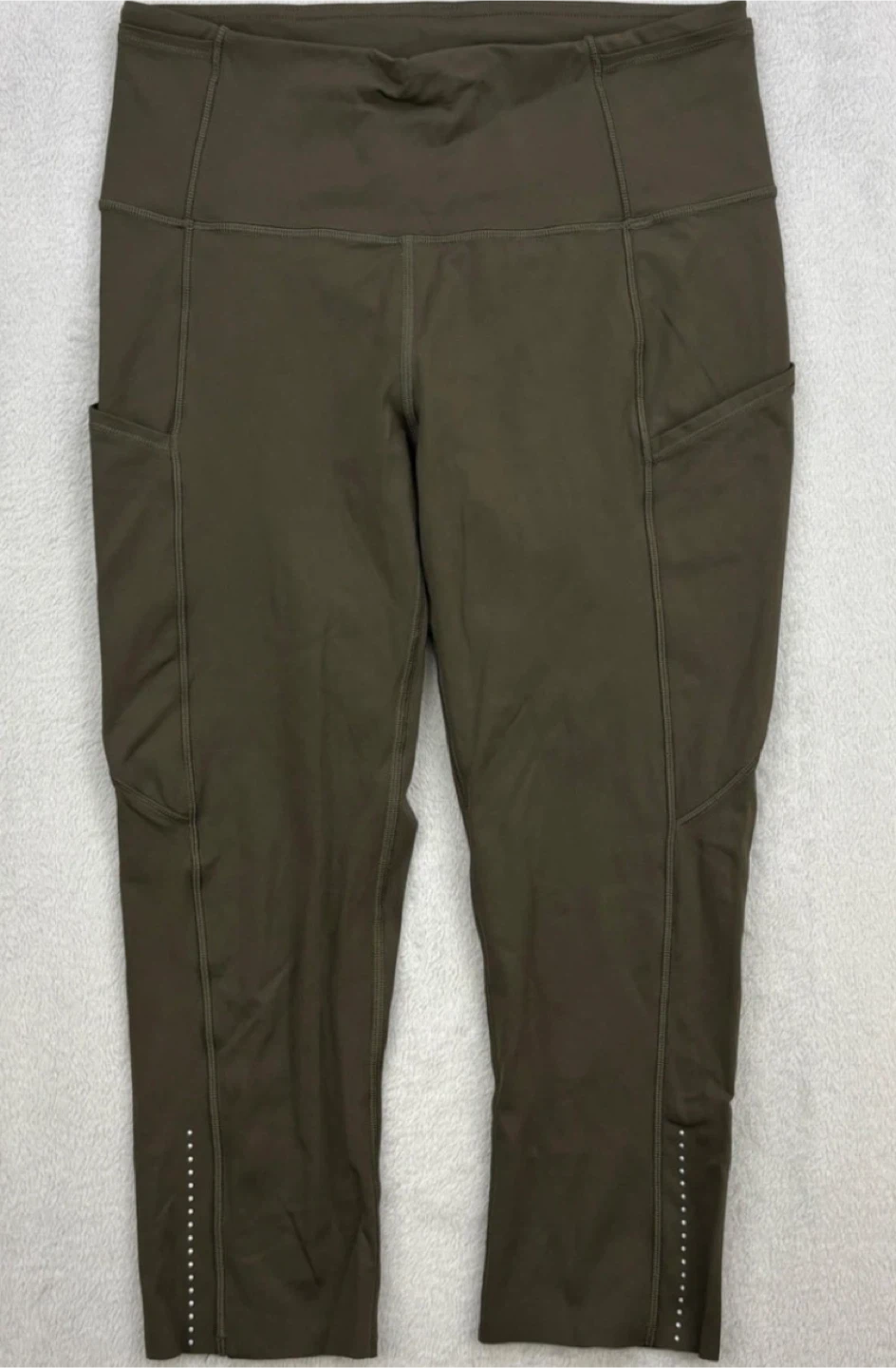 Lululemon Align High-Rise Crop Leggings Olive Green - photo 5